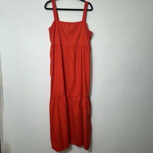 Loft Women’s Tiered Maxi Dress Size XL Sleeveless Sundress Minimalist